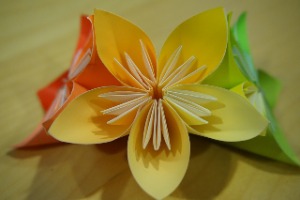 Muttertagsgeschenk Origami Blumen